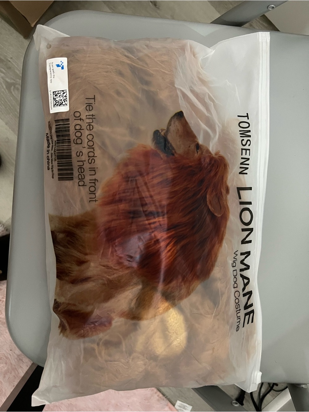Toms Lion Mane Wig - Red Brown Faux Fur